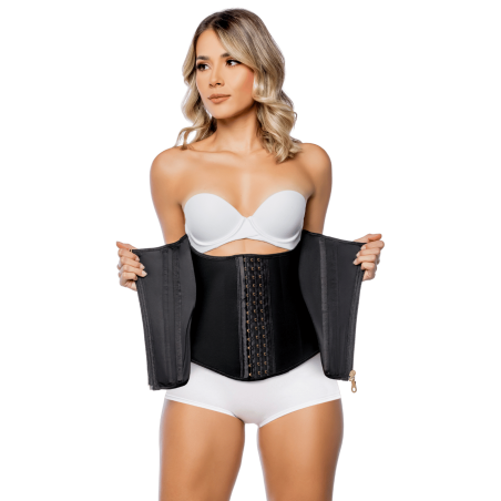 Cinturilla Torso Corto | Control Abdominal con Cremallera y Corchetes